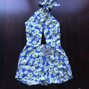 ASOS cut out floral romper NWT size 0